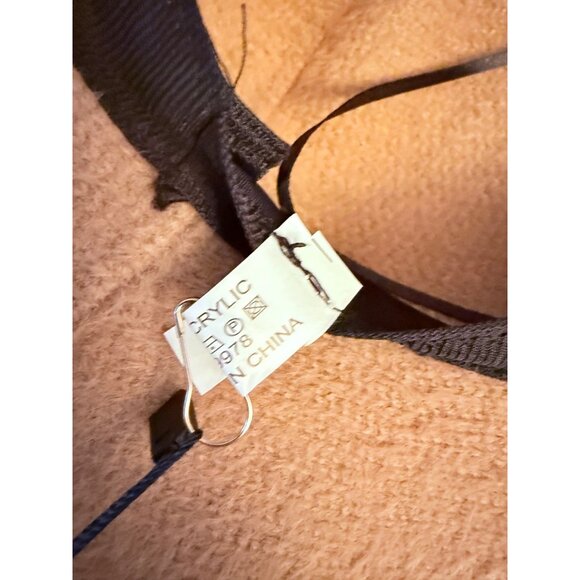 Soft Fuzzy Bucket Hat Bow Detail Carmel Brown Arianna By Howards Fall Fashion St - Picture 11 of 14